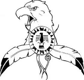 Native American Eagle Sticker