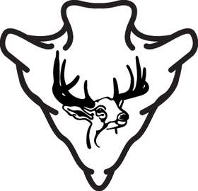 Buck in ArrowHead Sticker