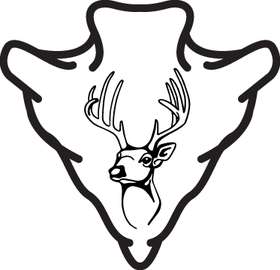 Buck in ArrowHead Sticker 2