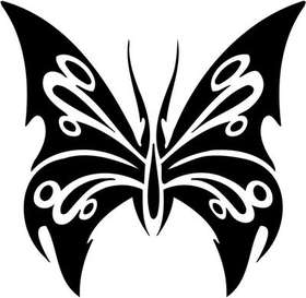 Tribal Butterfly Sticker 34