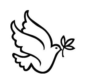 Dove and Olive Branch Sticker 3171
