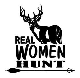 Real Women Hunt Sticker
