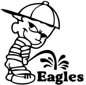 Pee On Eagles Sticker