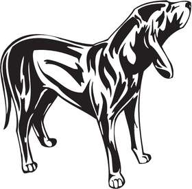 Austrian Black and Tan Hound Dog Sticker