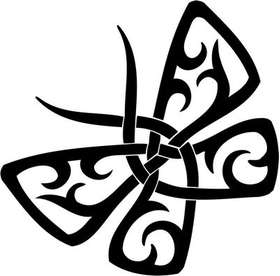 Tribal Butterfly Sticker 16
