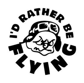 Rather Be Flying Sticker