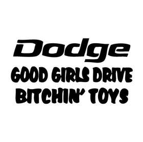 Good Girls Drive B Sticker