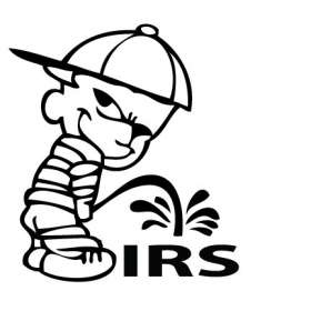 Pee On IRS Sticker
