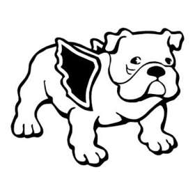 Bulldog with Wings Sticker