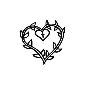 Heart and Thorns Sticker 4037