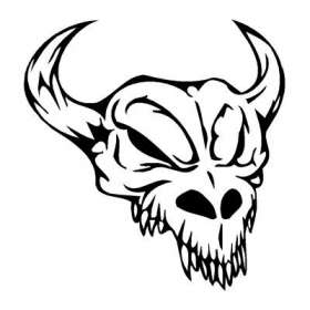 Cattle Skull Sticker