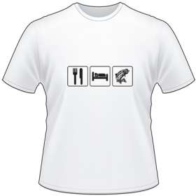 Eat Sleep Salmon Fishing T-Shirt