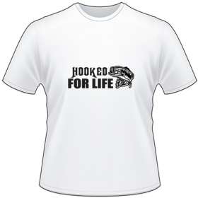 Hooked For Life Bass T-Shirt