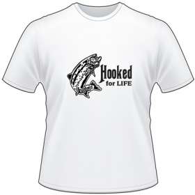 Hooke For Life Salmon Fishing T-Shirt