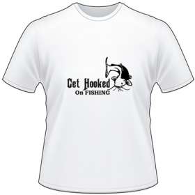 Get Hooked on Fishing Catfish T-Shirt 2