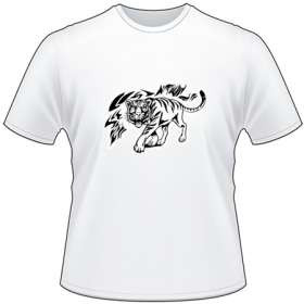 Flaming Big Cat T-Shirt 20