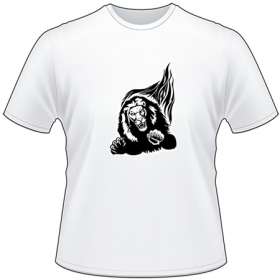 Flaming Big Cat T-Shirt 58
