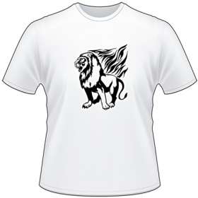 Flaming Big Cat T-Shirt 62