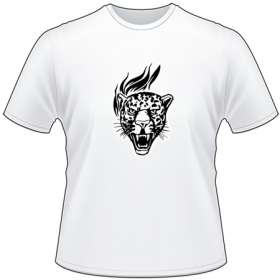 Flaming Big Cat T-Shirt 74