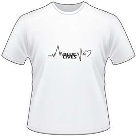 Bluelives Heartbeat T-Shirt