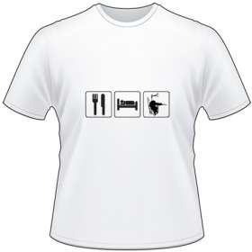 Eat Sleep Hunt in Tree Stand T-Shirt