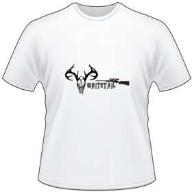 Whitetail Skull and Riffle T-Shirt