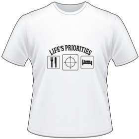 Life's Priorities Eat Target Sleep T-Shirt