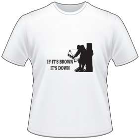 If Its Brown Its Down Bowhunter T-Shirt 2