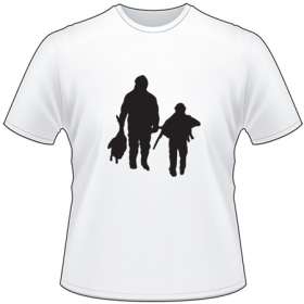 Man and Son caring Duck T-Shirt