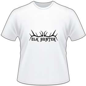 Elk Hunter with Rack T-Shirt