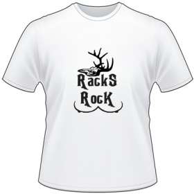 Racks Rock Deer Skull T-Shirt