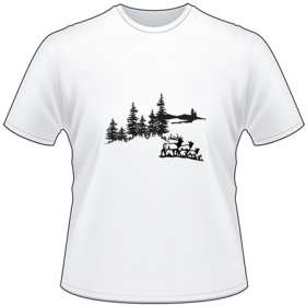Elk Family in Woods T-Shirt
