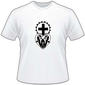 Cross and Heart T-Shirt 1168