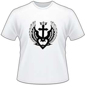 Cross and Heart T-Shirt 1179