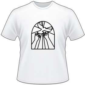 Stain Glass Dove T-Shirt 1075