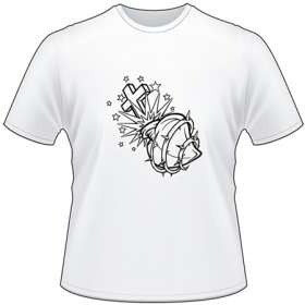 Cross and Heart T-Shirt 2249