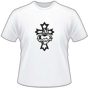 Cross and Heart T-Shirt 4249