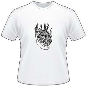 Flaming Skull T-Shirt 16
