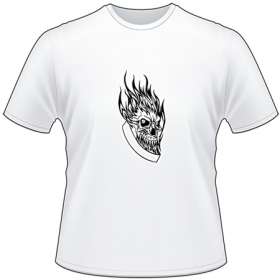 Flaming Skull T-Shirt 33