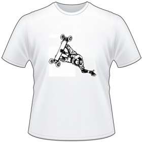Extreme Longboard Skater T-Shirt 2030