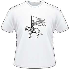 Cowgirl with Flag T-Shirt