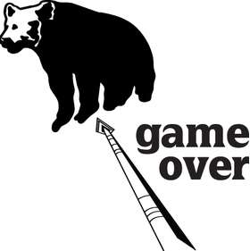 Bear Game Over Sticker