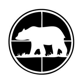 Bear in Bullseye Sticker