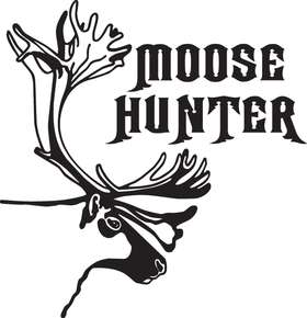 Moose Hunter Sticker 2