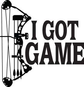 I Got Game with Bow Sticker
