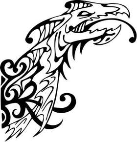 Tribal Dragon Sticker 113