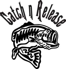 Catch n Release Bass Sticker