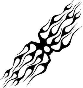Symmetric Flame Sticker 15