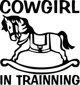 Cowgirl In Training Sticker