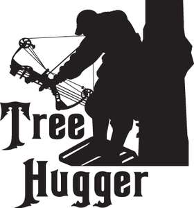 Tree Hugger Bowhunter Sticker